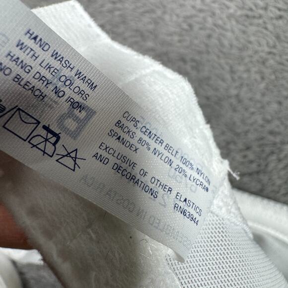 Bali Women's Flower Underwire Bra White NWT 34B Floral Comfortable - Picture 3 of 7